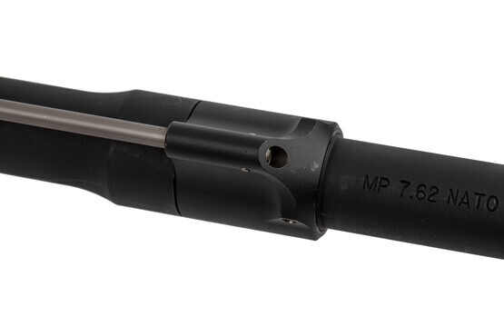 The Lewis Machine and Tool MWS 7.62x51 NATO barrel features a carbine length gas system with a straight gas tube